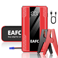 Démarreur de Voiture Portable Haute Performance EAFC 1000A 6400mAh 12V pour Véhicules à Essence et Urgences Routières