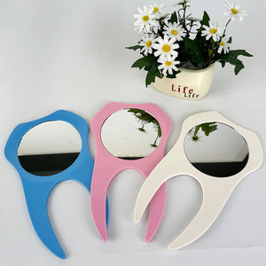 Dental <b>Mirror</b> Portable Clear Oral Examination Tool For Dental Clinic Use Blue Pink <b>White</b> - Product Image 1