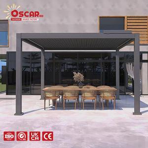 Pérgola Independiente para Patio Trasero o Jardín, 3X3M, 3X4M, 4X6M, con Sensor de Lluvia, para Barbacoa o Cochera - Product Image 1