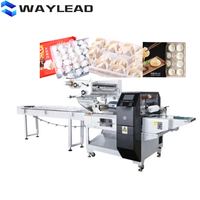 Machine à emballer les pains flux de remplissage complet de qualité alimentaire machine à emballer les oreillers des croissants machine à emballer flux