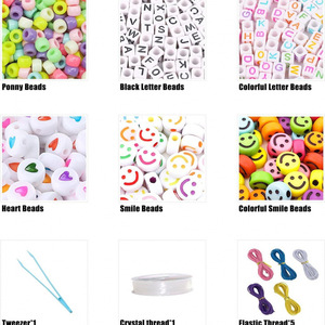 Kit de fabricación de pulseras con cuentas Crystal Tec, 1100 piezas, juego de manualidades de joyería DIY para niños de 7 a 12 años - Product Image 3