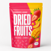Pochette refermable en aluminium imprimée sur mesure avec fermeture à glissière pour fruits secs, sachet refermable en gros