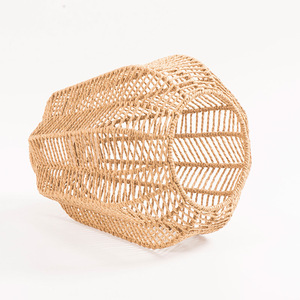 Wicker Pendant Lamp Bell Shape Yellow Retro Style Eco Friendly Home Decor <b>Lighting</b> - Product Image 4