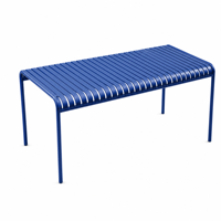 Meubles d'extérieur modernes, table rectangulaire en métal pour jardin, cour, restaurant