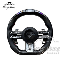 Volant en fibre de carbone pour Mercedes Benz A35 A45 C63 C43 E53 E63 G63 G500 G55 S63 GLE63 GLA45 W223 W213 W205 W204