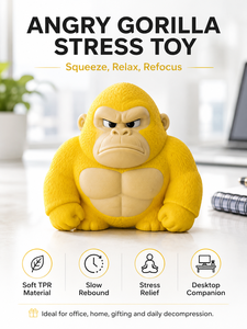 Giocattolo Squishy Gorilla Gigante all'Ingrosso, Scimmia Scimmialina in Schiuma PU a Lenta Risalita, Giocattoli Sensoriali Antistress per Alleviare lo Stress - Product Image 5