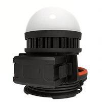 Projecteur LED multifonctionnel, compatible avec 10 batteries, source sphérique, 360 degrés, crochet de suspension inférieur