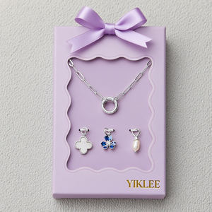 กล่องเครื่องประดับขนาดเล็กทำจาก PVC กล่องโชว์เครื่องประดับสร้อยคอชุดสร้อยข้อมือเครื่องประดับตะกร้ากล่องกระดาษบรรจุภัณฑ์ต่างหู - Product Image 3