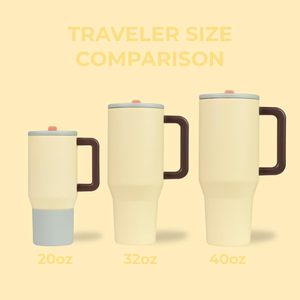 Belle 40oz tazze in ceramica Set viaggiatore con cannucce di ricambio