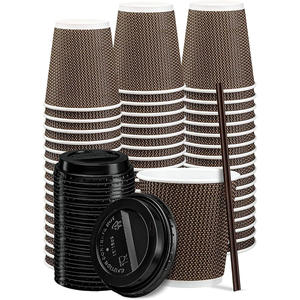 Vasos de Papel Desechables Biodegradables de Pared Simple PLA con Logotipo Personalizado para Café para Llevar, Venta al por Mayor de Fábrica - Product Image 2