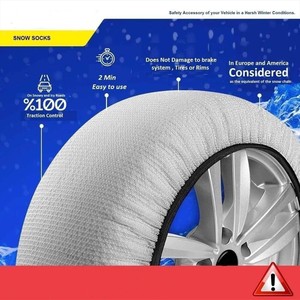 General Car Hiver Antidérapant Couvre-<span class=keywords><strong>pneu</strong></span> Chaussettes neige <span class=keywords><strong>Textile</strong></span> Tissu Nouvel État Vente en gros - Product Image 2