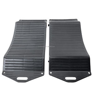 Rampes de voiture à profil bas incurvé en HDPE, rampe économiseur de pneus pour la prévention des pneus à plat et le stockage des véhicules - Product Image 3