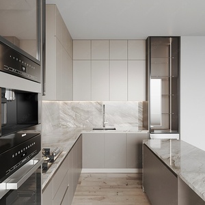 <span class=keywords><strong>Cucina</strong></span> Componibile Moderna a L su Misura in Legno, Set Completo per Personalizzazione Intera Casa - Product Image 4