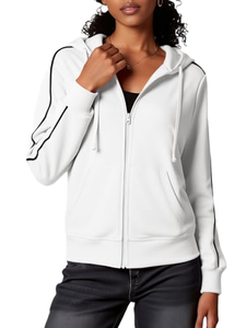 Vente en gros de <span class=keywords><strong>sweat</strong></span>-shirts à capuche pour femmes, <span class=keywords><strong>sweat</strong></span>-shirt <span class=keywords><strong>zippé</strong></span>, veste de sport, <span class=keywords><strong>sweat</strong></span>-shirt à col rond, 100% polyester, manches longues avec logo - Product Image 1
