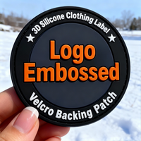 Patch en PVC souple personnalisé avec logo, patch 3D thermocollant, appliques autocollantes personnalisées, badge en caoutchouc, patchs à coudre