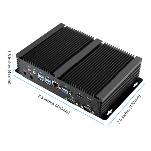 Mini PC Industrial Sin Ventilador Intel de 11.ª Generación <span class=keywords><strong>Core</strong></span> <span class=keywords><strong>I5</strong></span>-1135G7/i7-1165G7 2*DDR4 1MSATS 1M.2 2MINI PCIE Negro - Product Image 2