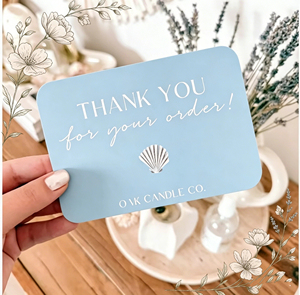 Tarjetas de Agradecimiento de Alta Joyería, Papel Artístico Personalizado, Impresión Digital, Marca YD, Regalo para Eventos - Product Image 4
