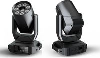 Projecteur de scène LED mobile 180W MINI 2-en-1 Beam/Spot RGBW Wash avec contrôle DMX512, indice de protection IP33, en alliage d'aluminium