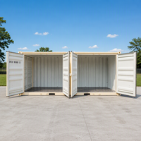 Conteneur de stockage moderne en acier écologique DFC 20GP à deux portes latérales