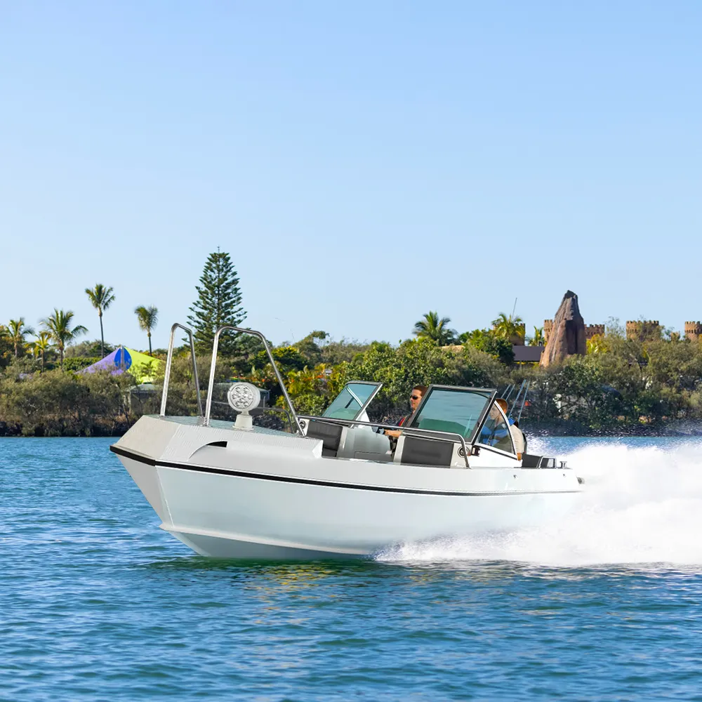 Barco de pesca comercial de aluminio de velocidad pequeña, a la venta, fabricantes de barcos de pesca