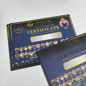 Luxury Gold Foil Embossed Event Certificate - Custom <b>Printed</b> Live Event Completion Certificates - Product Image 5