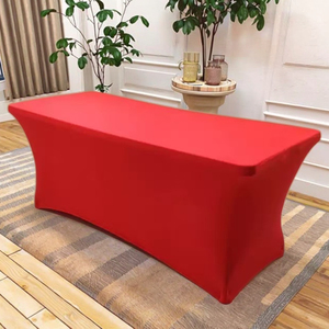 Huapai spandex đàn hồi Khăn trải bàn không dệt nhà và khách sạn sử dụng đơn giản phong cách nhăn miễn phí bảng Bìa bán buôn và bán lẻ - Product Image 3