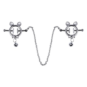 QKKQ Screw Lock Nipple Clamps With Bell BDSM Nipple <b>Toys</b> Breast Bondage Steel Chain Breast Clamps Sex <b>Toys</b> <b>for</b> Women <b>Men</b> - Product Image 6