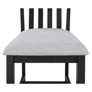 DB 2-Piece Minimalist Counter Height Dining <b>Chair</b> Set Black/Light Gray Slat Back Wooden <b>Chair</b> for Living Rooms <b>Restaurants</b> PP - Product Image 5