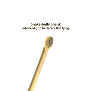 เบ็ดตก<span class=keywords><strong>ปลา</strong></span>เหล็กกล้าคาร์บอนสูงแบบไม่มีเงี่ยง พร้อมปลอกทองพรีเมียม สำหรับ<span class=keywords><strong>ปลา</strong></span>คาร์พขนาดเล็ก <span class=keywords><strong>ปลา</strong></span><span class=keywords><strong>ไหล</strong></span> และปลาปากเล็ก - Product Image 5