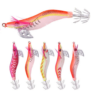 Esche da Pesca Hengjia 2.0# per Jigging a Polpi e Calamari con Grandi Occhi, Esca Rigida a Forma di Gambero - Product Image 6