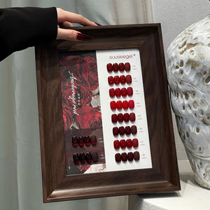 Charmant Couleur Ox Blood Nail Gel Colle 10 Couleurs Cherry Red Series Gel UV - Product Image 1