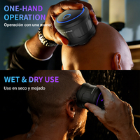 Rasoir électrique LILIPRO ZP-812 pour la tête, lame flottante 6D, rasoir pour crâne chauve, étanche, tondeuse électrique pour hommes, kit de coupe de cheveux multifonction