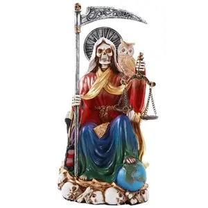 מותאם אישית קשת saint של הקדוש מות שבעה כוחות ליל כל הקדושים פסל סנטה Muerte פיסול דתי שרף grim reaper צלמית
