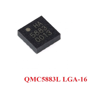 رقاقة مستشعر المجال المغناطيسية QMA6100P QMC5883L QMC5883P تسارع <span class=keywords><strong>3</strong></span> محاور 6 جيروسكوب بالقصور الذاتي المغناطيسية جيروسكوب - Product Image 3