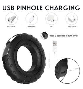 Hot Sale Remote Control <span class=keywords><strong>10</strong></span> Frekuensi Cock Ring Vibrator Delay <span class=keywords><strong>Penis</strong></span> Rings Mainan Seks Dewasa untuk Pria Pasangan Kenikmatan - Product Image 5