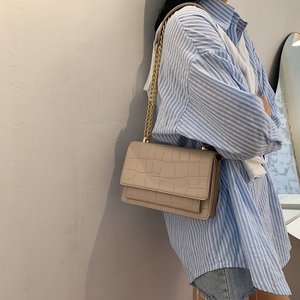 Women's PU Leather Chain Bag Custom Logo Messenger <b>Purse</b> Lightweight 0.6kg All Seasons Fashion Ladies Wholesale Tanjing - Product Image 3