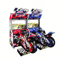 Machine de jeu de voiture de course d'arcade de simulateur à pièces de bébé ours
