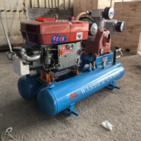 KAISHAN W-3.5 compresseur d'air à piston diesel de type économique avec moteur diesel pour l'exploitation minière