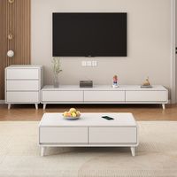 Meuble TV en bois au design moderne et luxueux, table TV minimaliste pour le salon, meubles de salon, armoires TV en bois