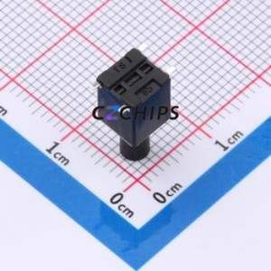 TP12922614 Tactile Switch SMD,6x6mm Switch Single Pole Single Throw Round Button 2.6N Vertical Mount - Product Image 2