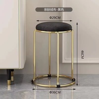 Chaise de salle à manger moderne de luxe avec éponge douce et cadre en métal, tabouret empilable pour le maquillage, meubles de maison