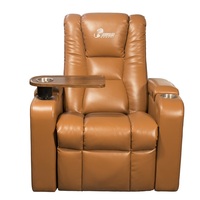 Vente d'usine de canapé de cinéma VIP en cuir personnalisé siège de salle de cinéma canapé inclinable avec table à lettres