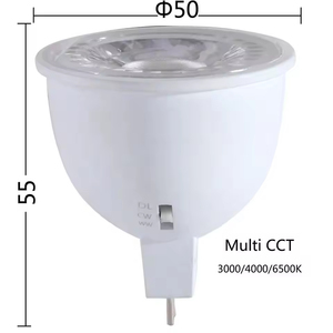 Gu5.3 MR16 gốm Spotlight với 6W dẫn bóng đèn 30/60 độ không nhấp nháy vít phong cách <span class=keywords><strong>E27</strong></span> Đèn chủ loại nhựa <span class=keywords><strong>GU10</strong></span> - Product Image 4