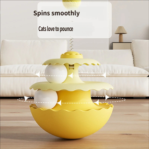 ของเล่นแมว แก้เบื่อ คลายเครียด กระตุ้นพลังงาน ลูกบอลหมุนสำหรับลูกแมว - Product Image 4