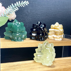 Piedras curativas de cristal Natural nueve cola zorro <span class=keywords><strong>citrino</strong></span> <span class=keywords><strong>piedra</strong></span> preciosa cristal Animal tallado para regalos de decoración - Product Image 2