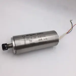 גובה מהירות 300W 36000 סל"ד 75V מים מקוררים cnc ציר מנוע