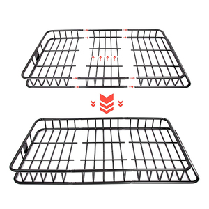 <span class=keywords><strong>Humilde</strong></span> coche negro techo de carga de la compañía Rack Universal Roof Rack - Product Image 5