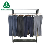 Packs de Ropa Vintage: Pantalones de Poliéster de Verano Usados para Hombre, Segunda Mano de Alta Calidad