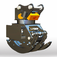 Nouvelle grue forestière SJ-150B Farmer Machine ARMS Round 1882 MAX OPENING Holding Claw Black Pressure Vessel Core 10-15T Excavator