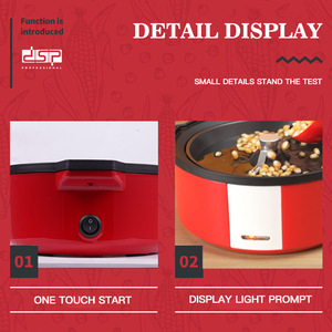 Mini-machine à popcorn Dsp 700W électrique avec commande par interrupteur pour usage domestique - Product Image 4